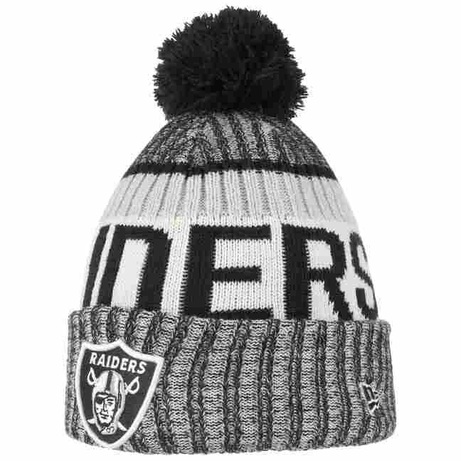 Oakland Pompom Cap NFL-New Era Raiders Reference : 8620