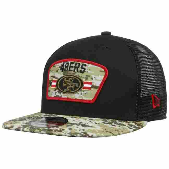 San Francisco 49ers New Era 2021 Salute to Service 9TWENTY Trucker Cap