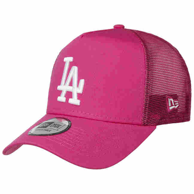 New Era Los Angeles Dodgers tonal mesh trucker hat in blue
