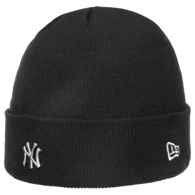 NEW ERA New York Yankees Metallic Womens Pink Beanie Hat